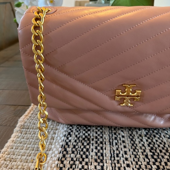 Brand New With Tags - Tory Burch Kira Chevron Flap Shoulder Bag - Picture 7 of 13